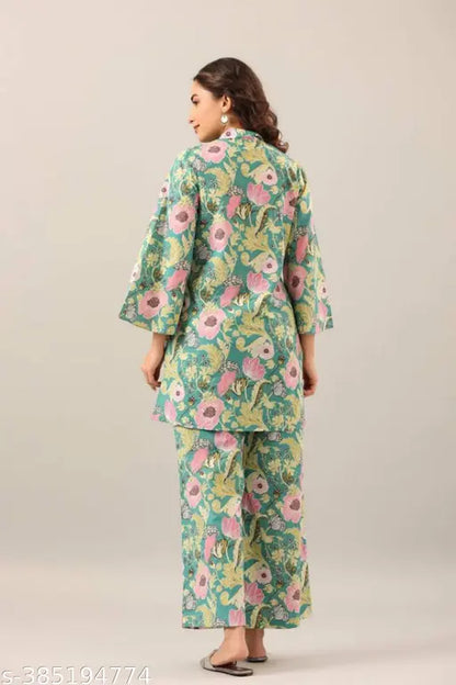 Streewear Pista Colour Floral Coord Set